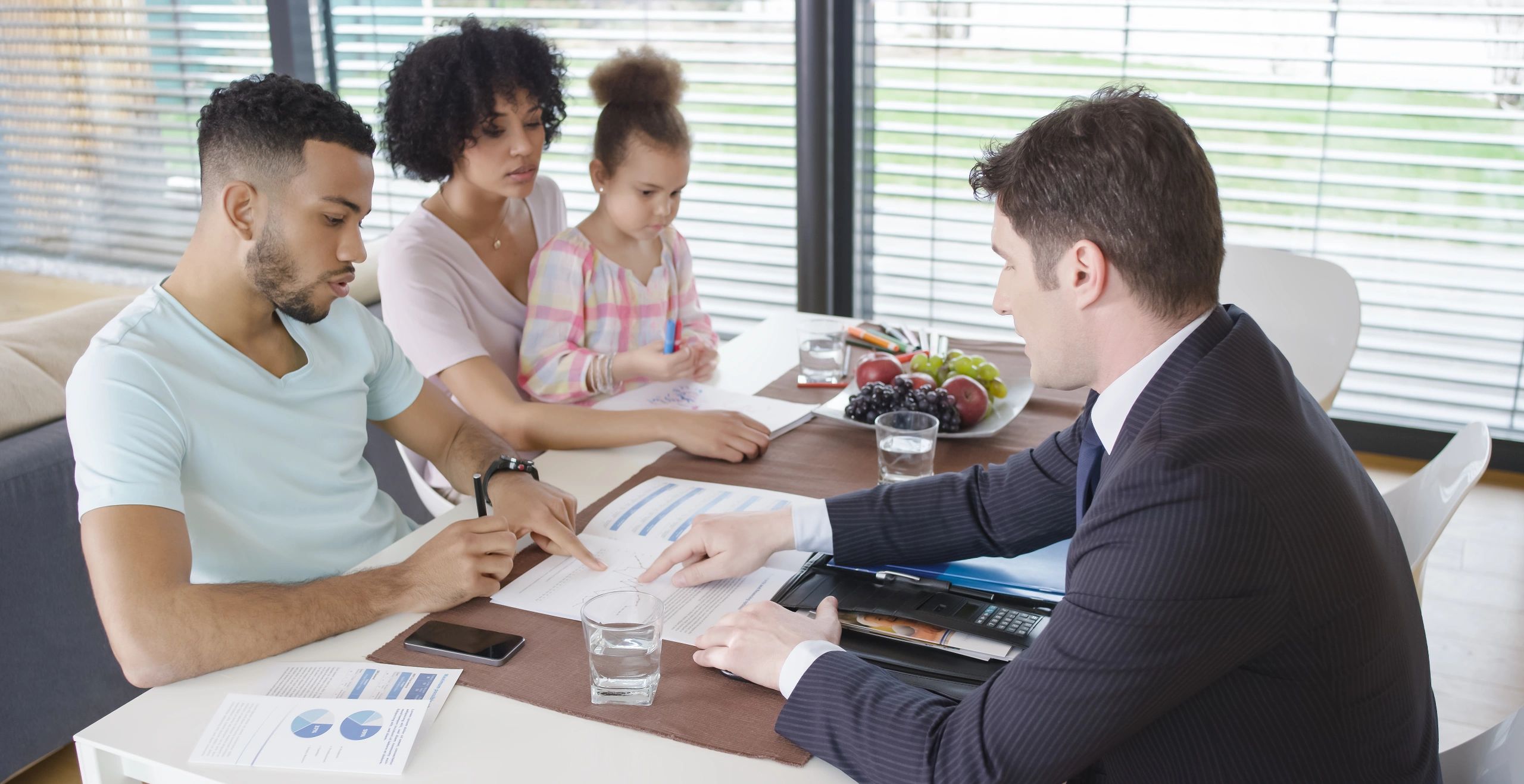 family financial planning meeting